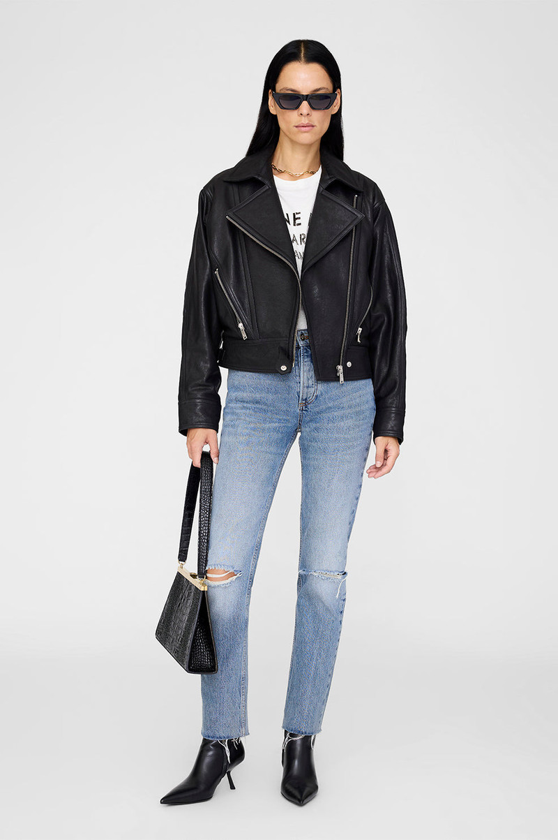 ANINE BING Julie Jacket - Black Leather outlook