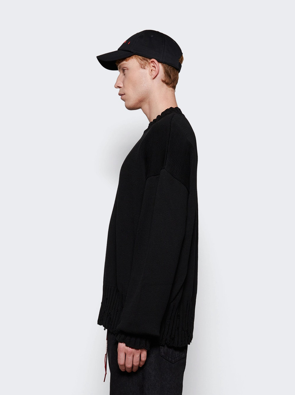 Crew-neck Jumper Black - 4