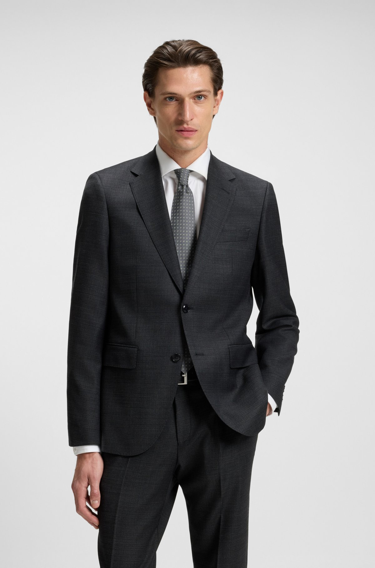 PATTERNED TIE IN PURE SILK JACQUARD - 2