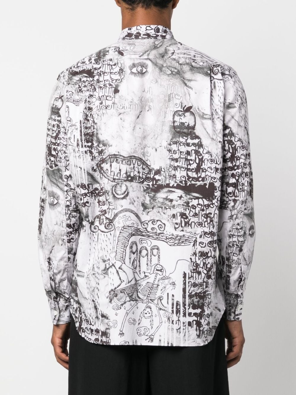 graphic-print long-sleeve shirt - 4