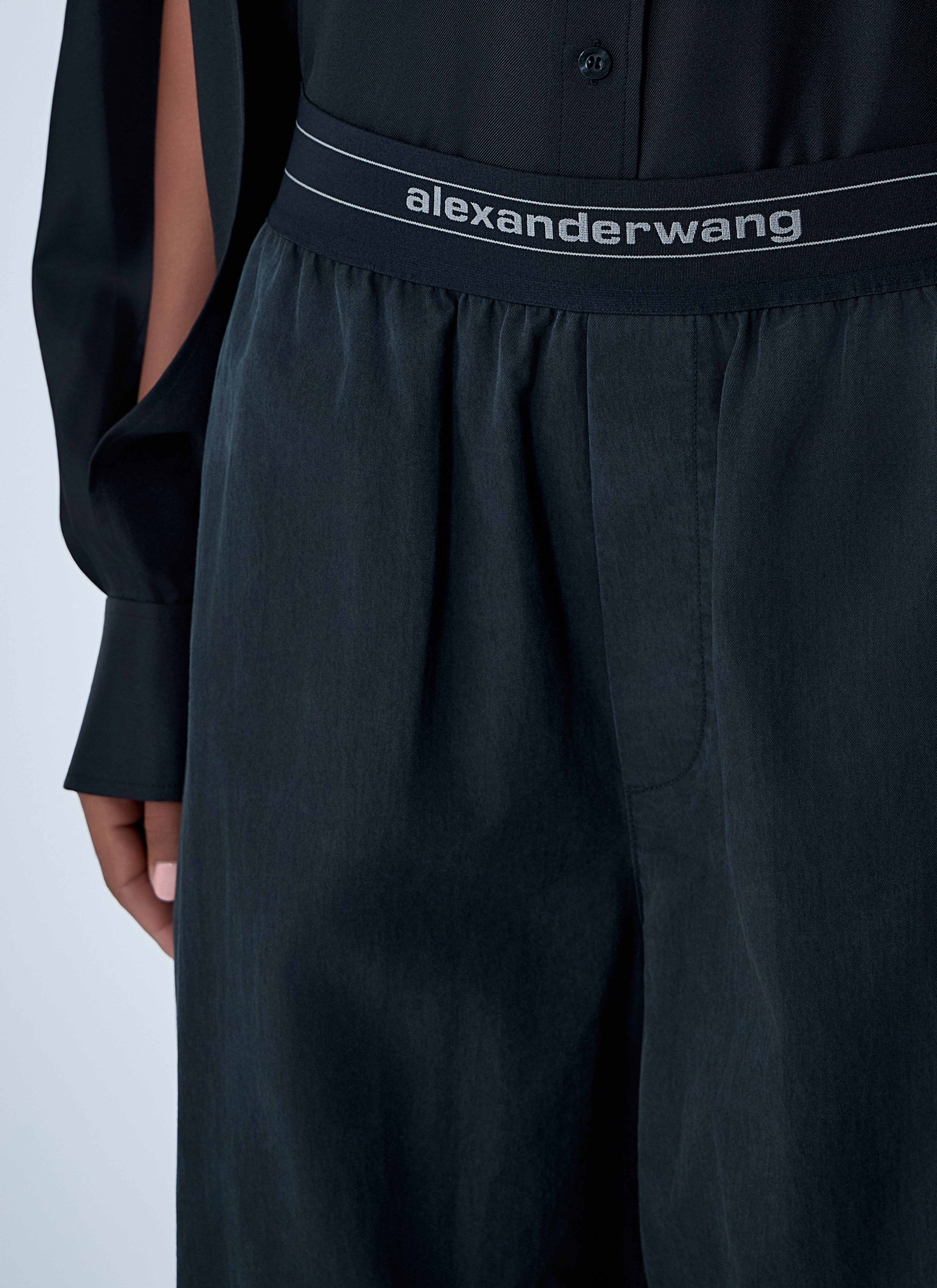 Alexander Wang Women Logo Motif Elasticated Pants - 5
