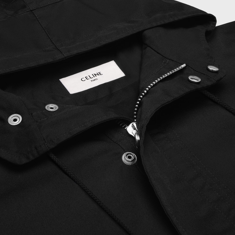 celine long parka in technical cotton 3