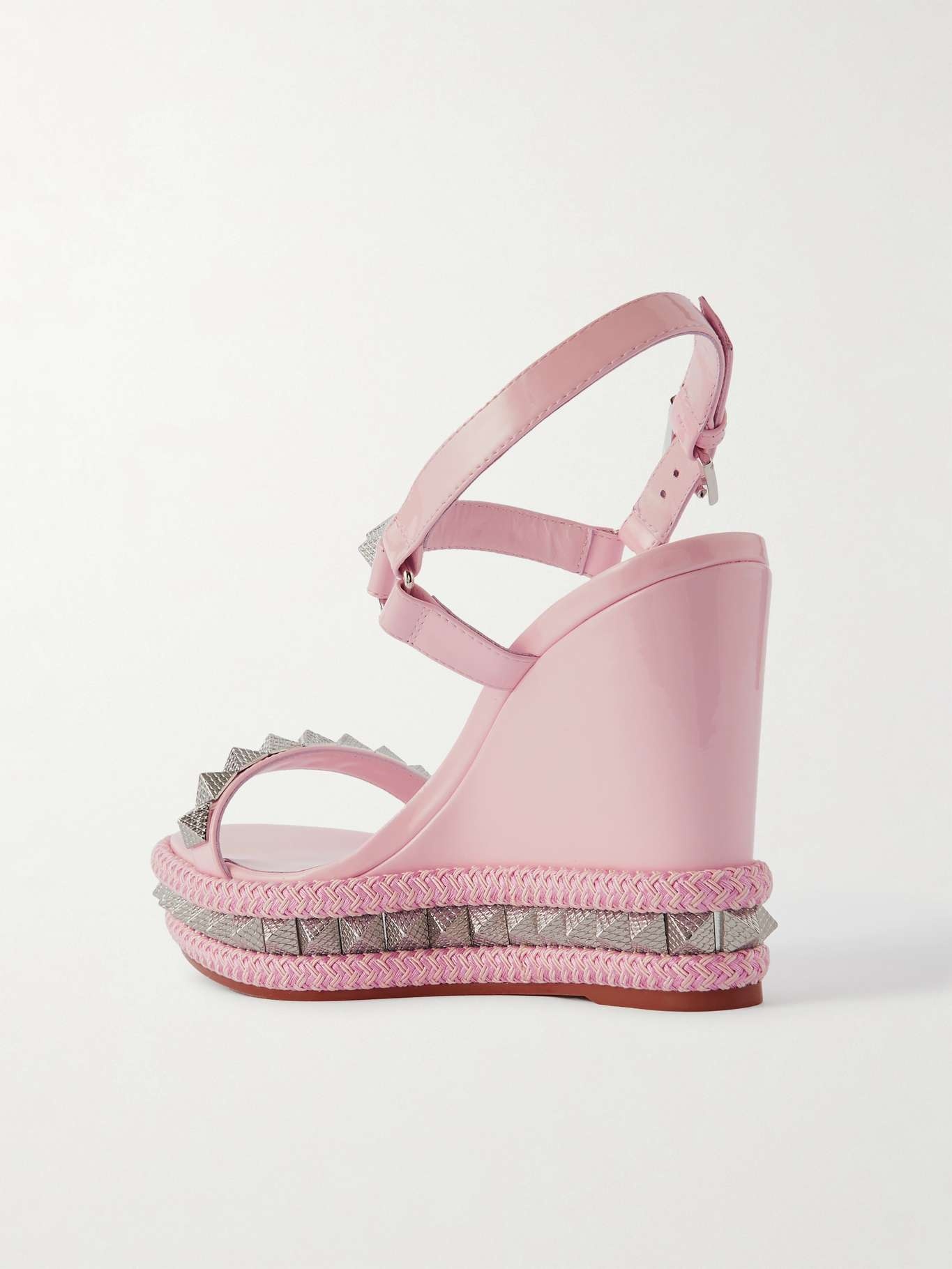 Pyraclou 110 studded leather wedge sandals - 3