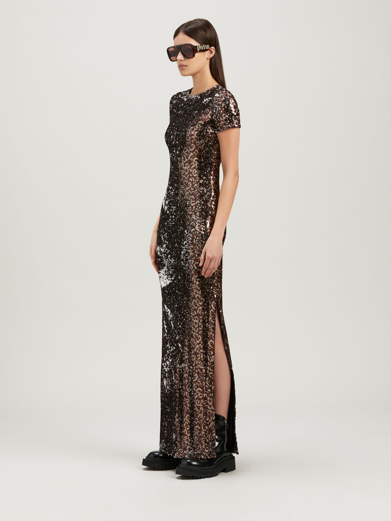 Open Back Sequins Dress 4