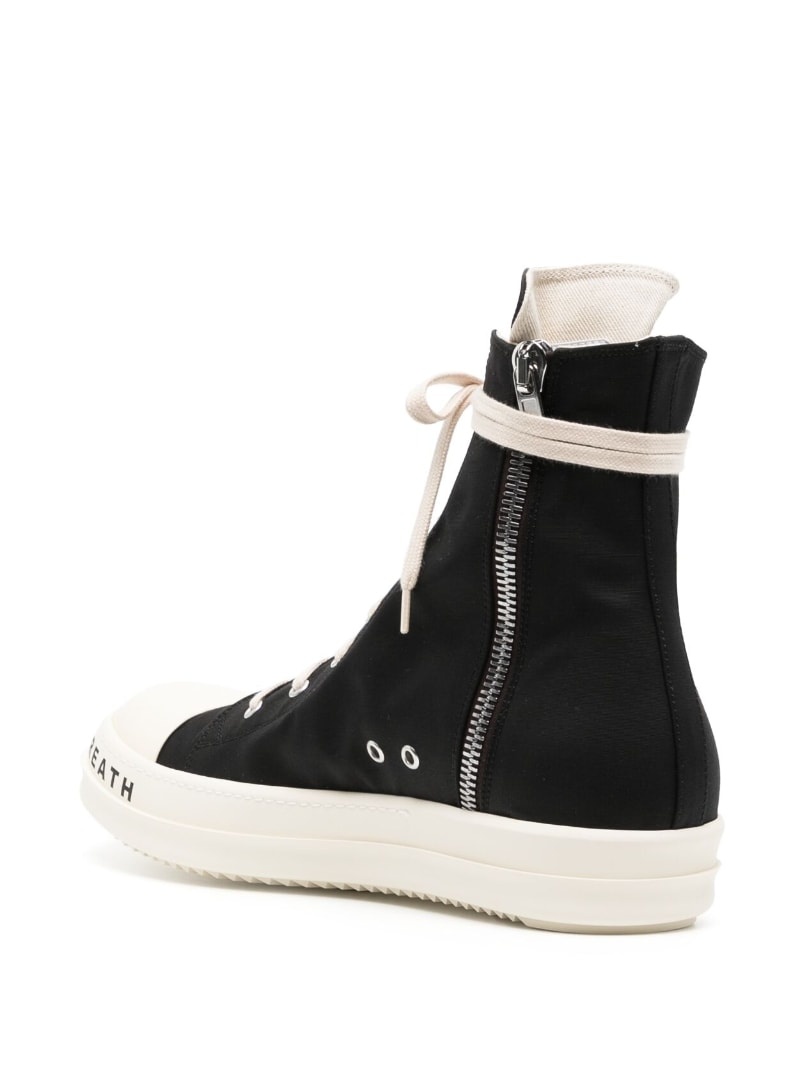 zip-up hi-top sneakers - 3