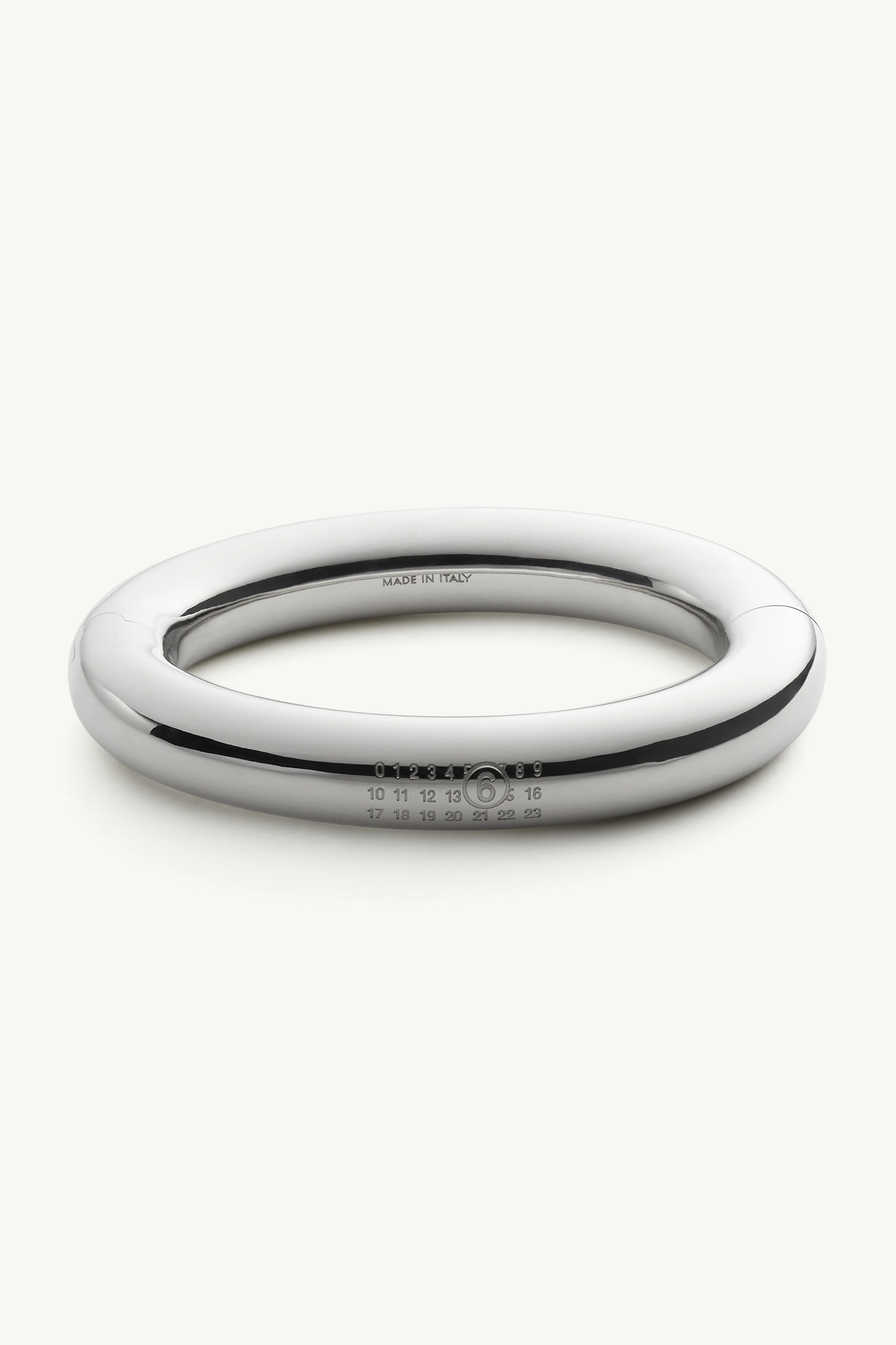 Polished numeric bangle - 1