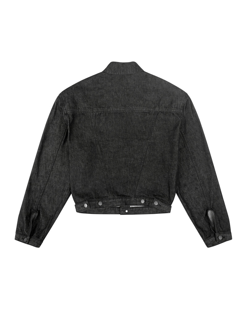 entire studios SHRUNKEN DENIM JACKET RAW BLACK outlook