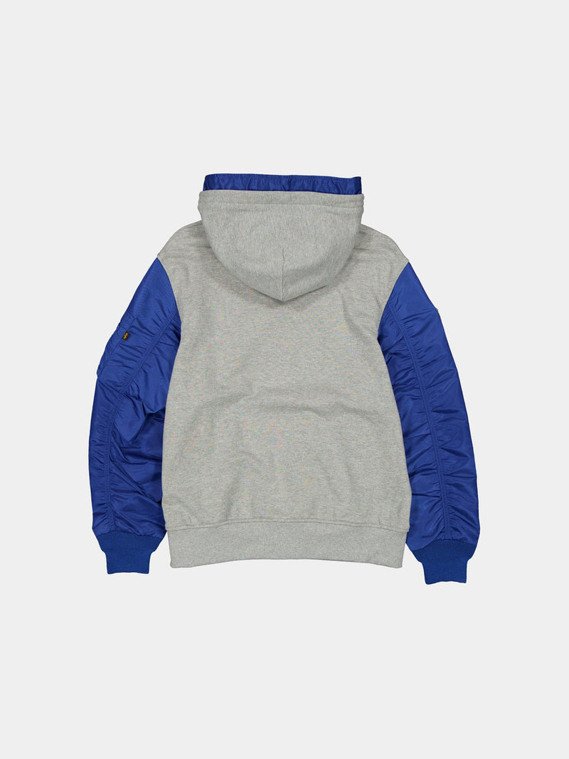 ALPHA INDUSTRIES NEW YORK GIANTS X ALPHA X NEW ERA MA-1 ZIP UP HOODIE outlook