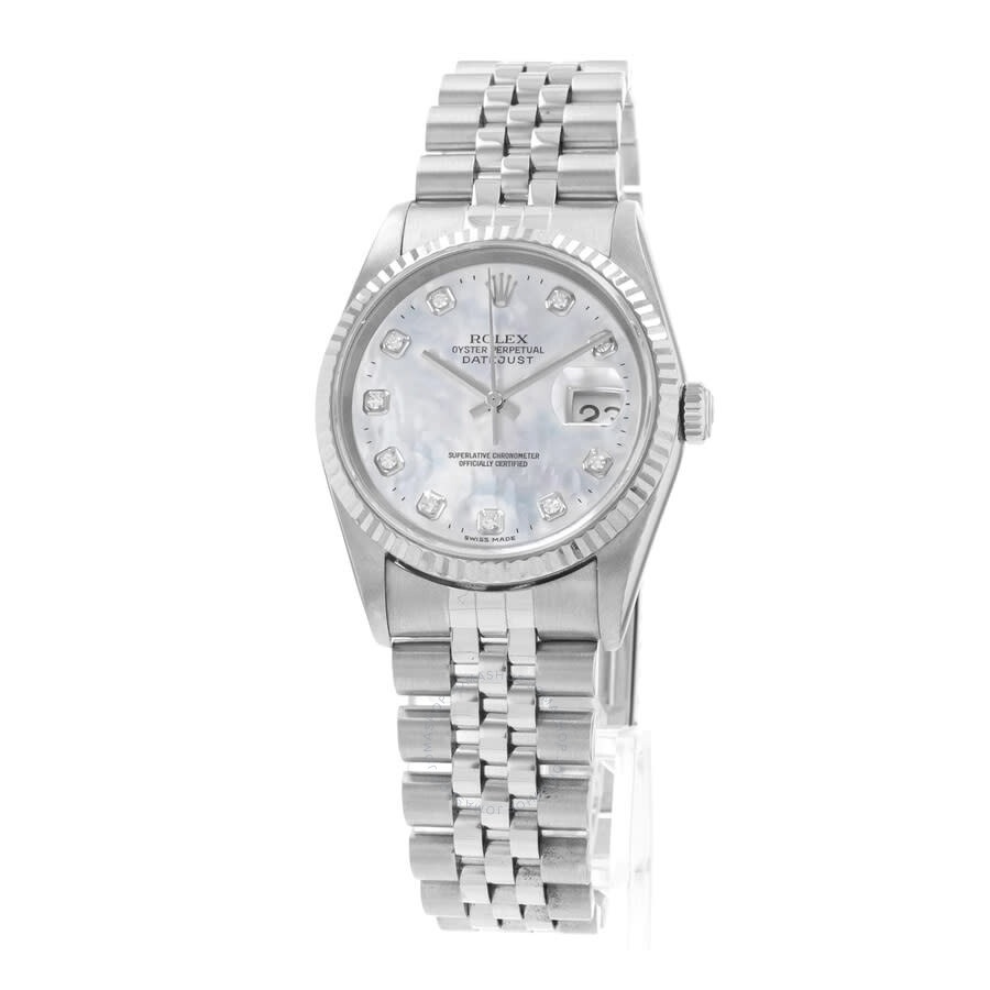 Pre-owned Rolex Datejust 36 Automatic Chronometer Diamond Men's Watch 16234 MDJ - 3
