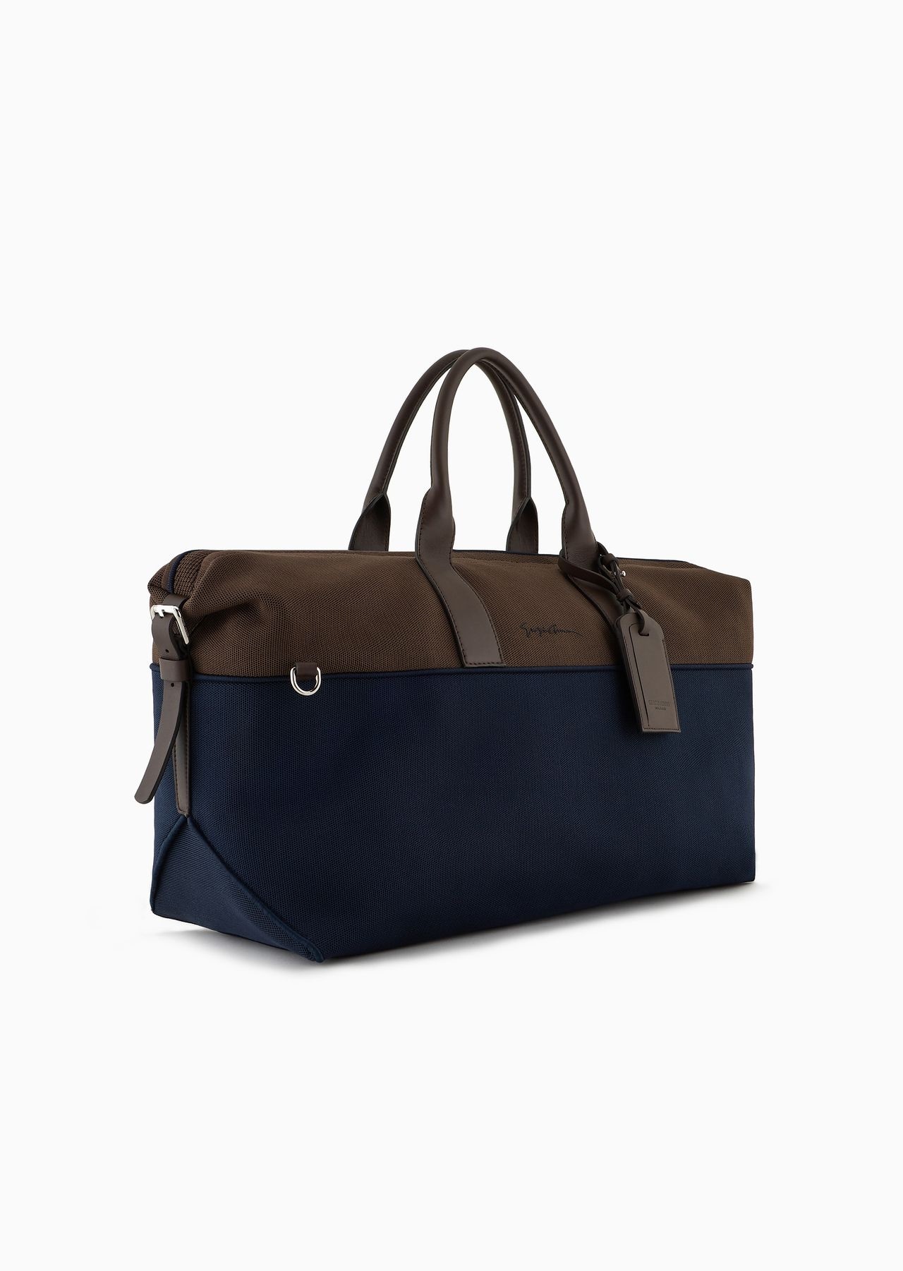 Small duffel bag in a tricot knit and leather - 2