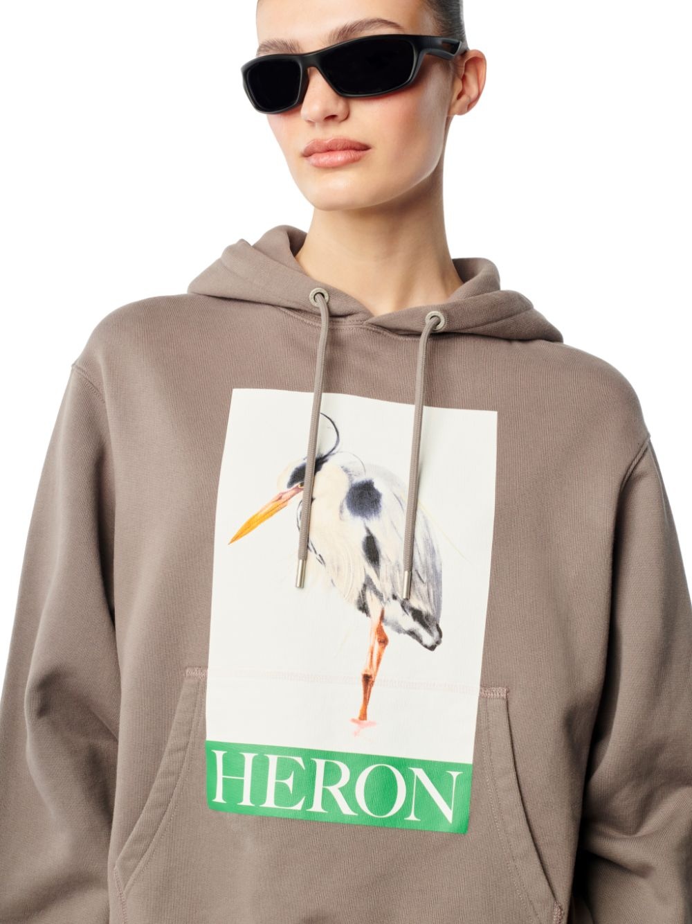 Heron Bird Painted Hoodie - 5