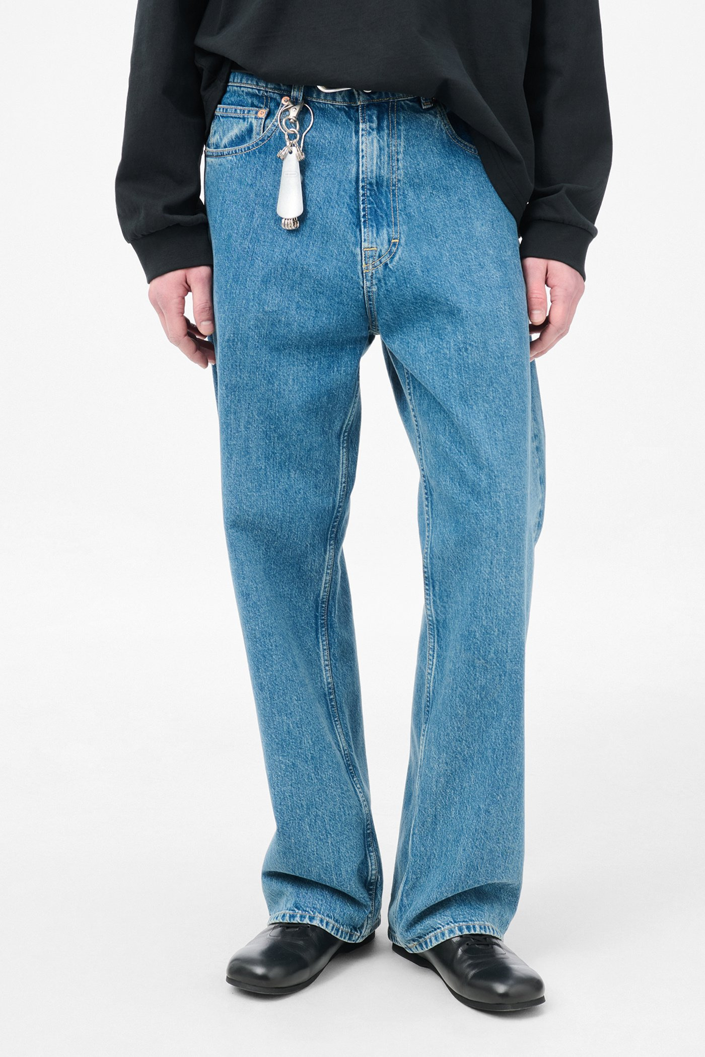 Third Cut Blue Tech Wash Denim - 3