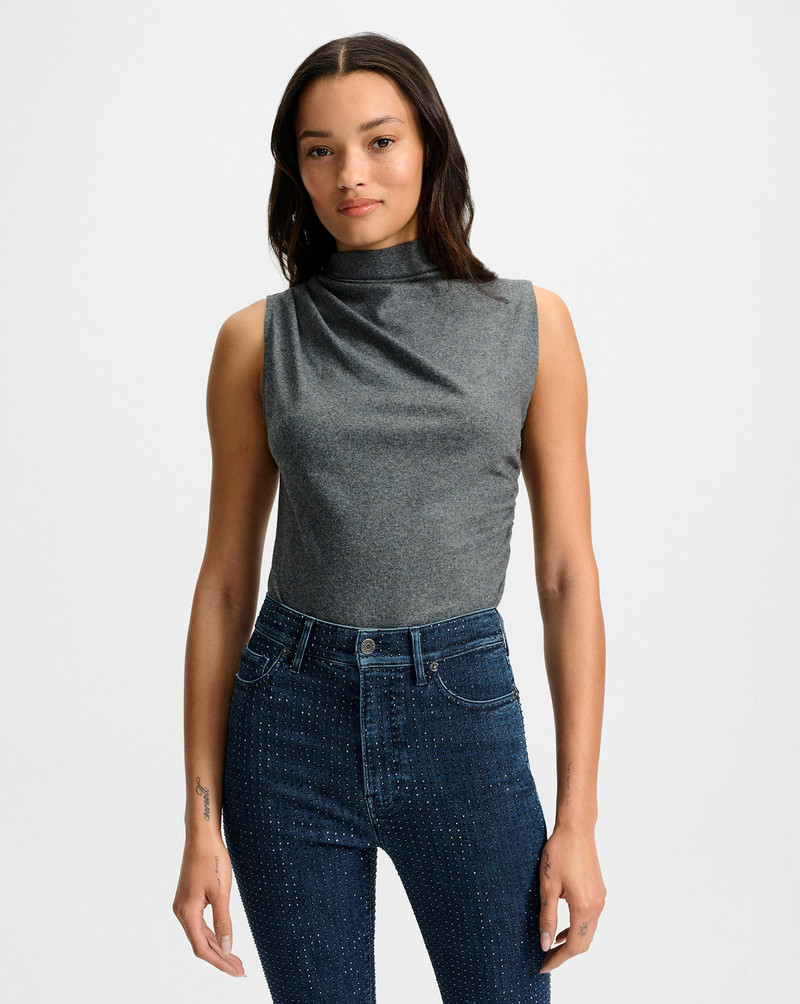 VERONICA BEARD MYLIE MOCK-NECK TANK TOP outlook