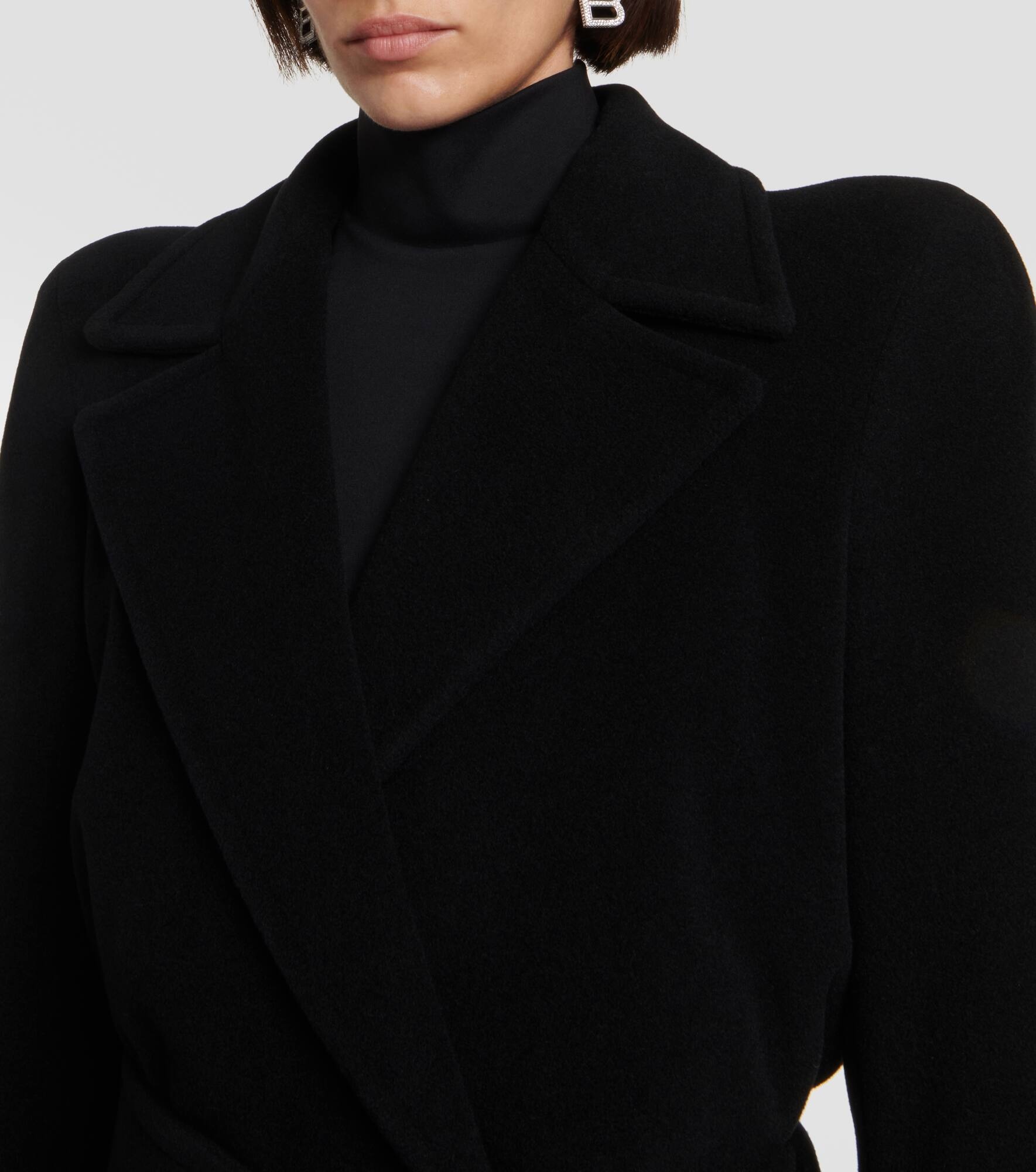 Cashmere and wool-blend coat - 4