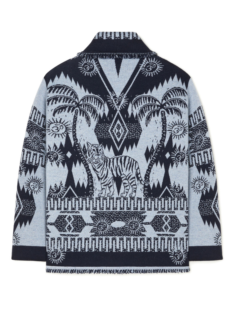 Wood Block Ibrid Jacquard Cardigan 3