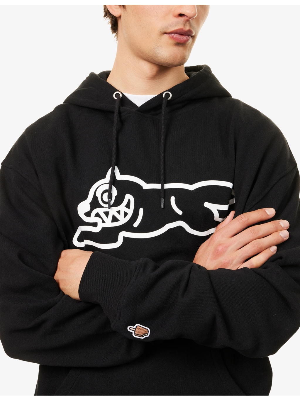 Running Dog Graphic-Print Cotton Hoody - 5