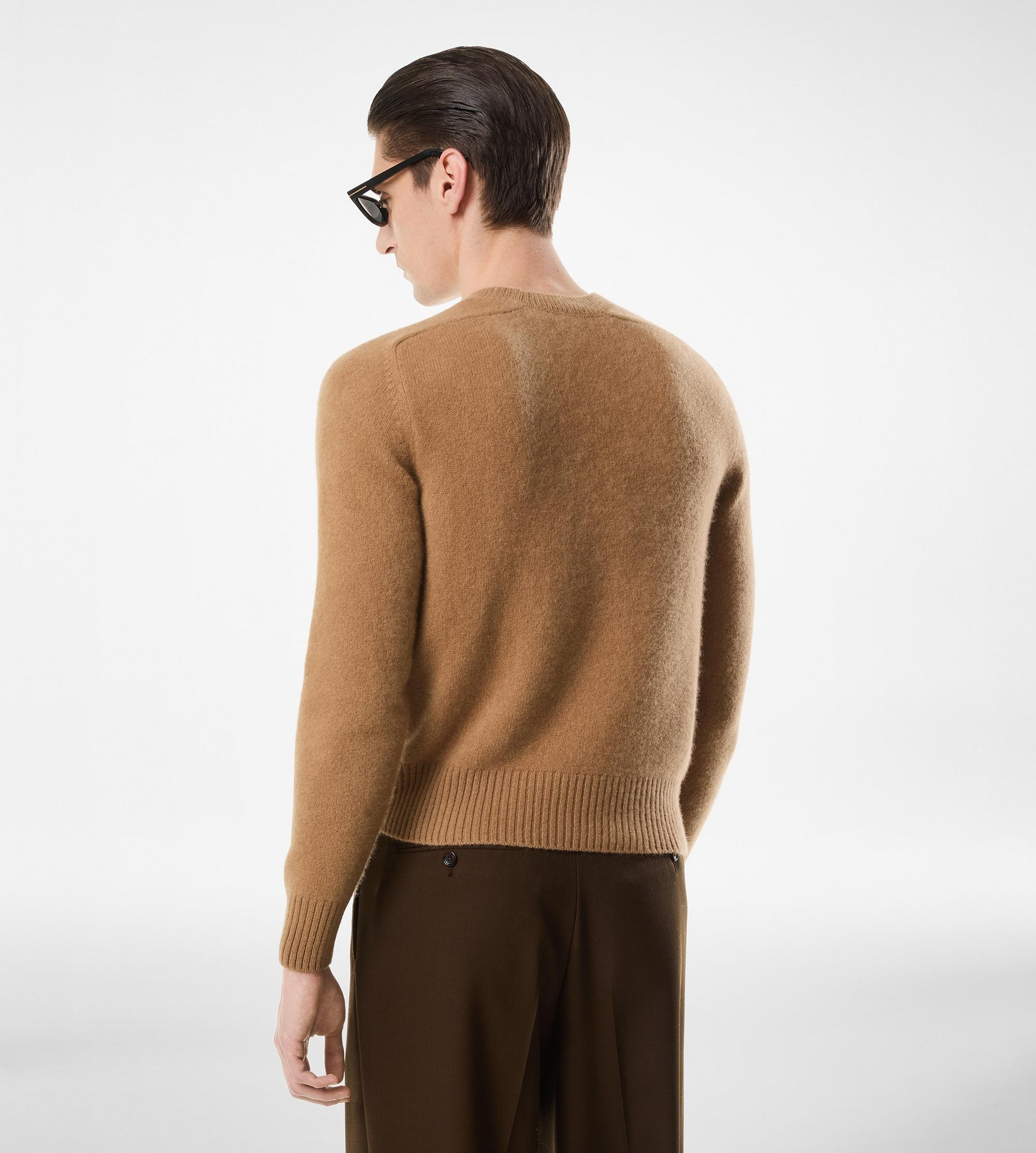 FELTED CASHMERE CREW NECK - 4