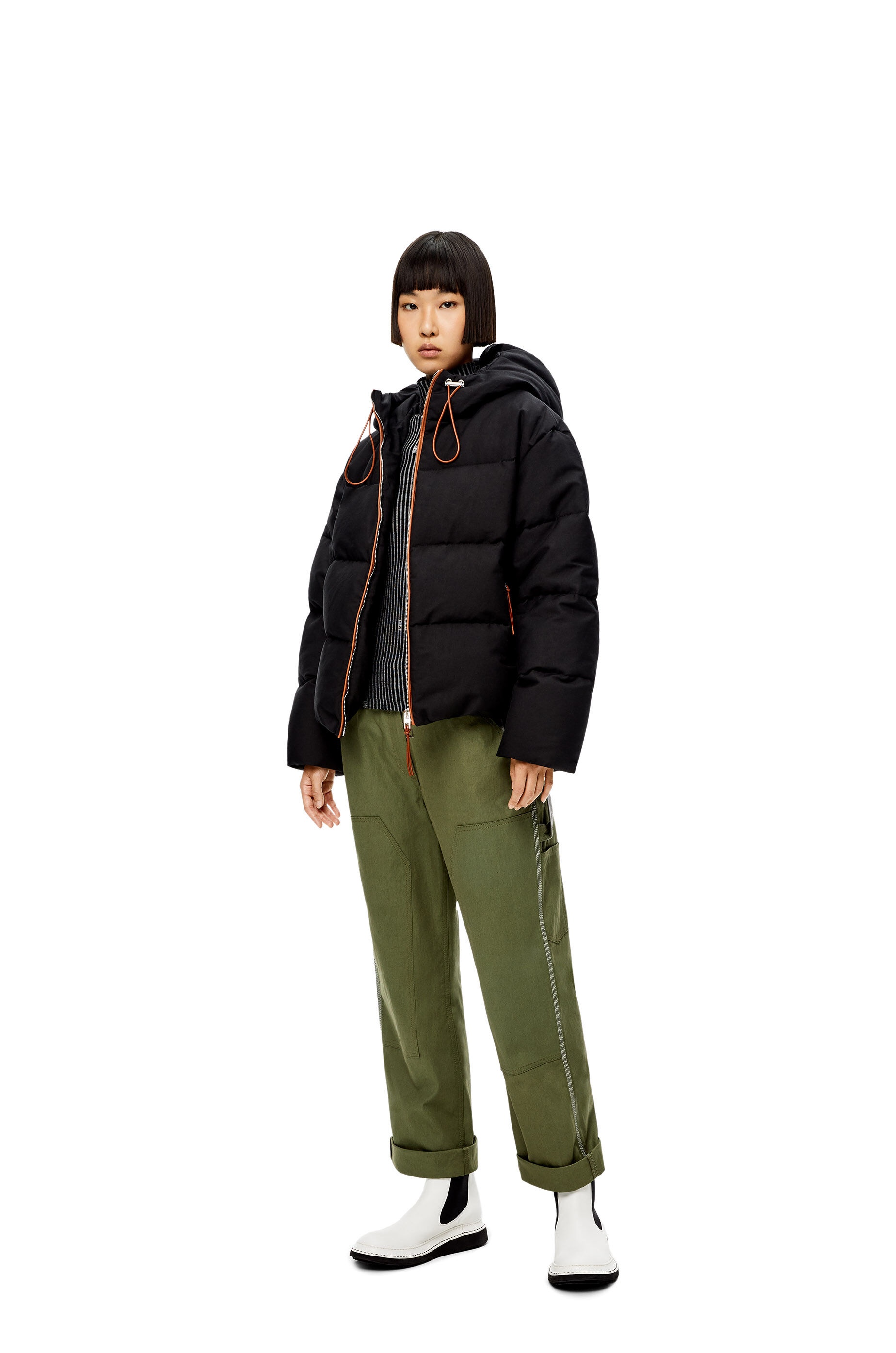 Hooded puffer in cotton - 2