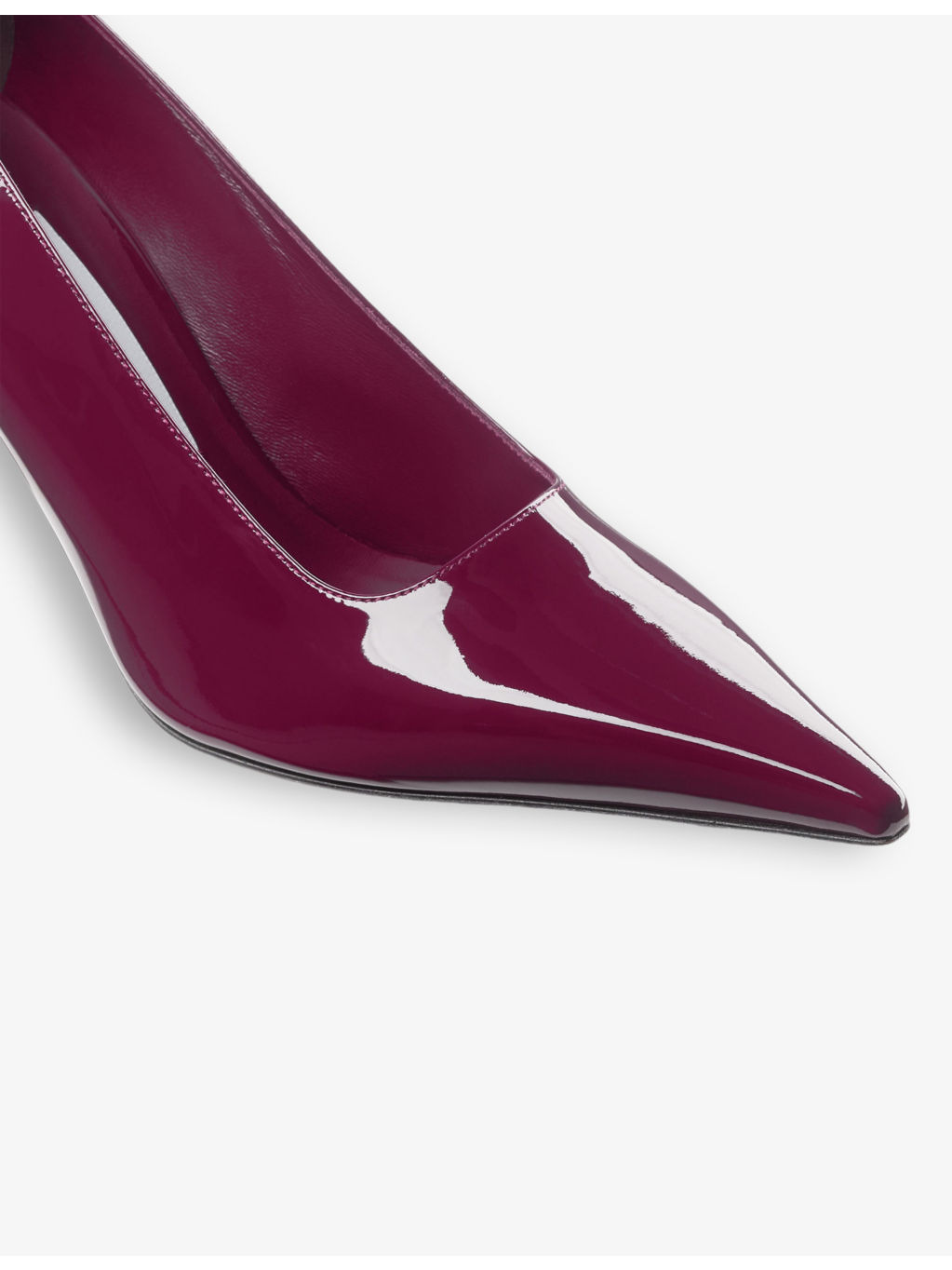 Ixia 80 logo-embellished patent-leather heeled courts - 5