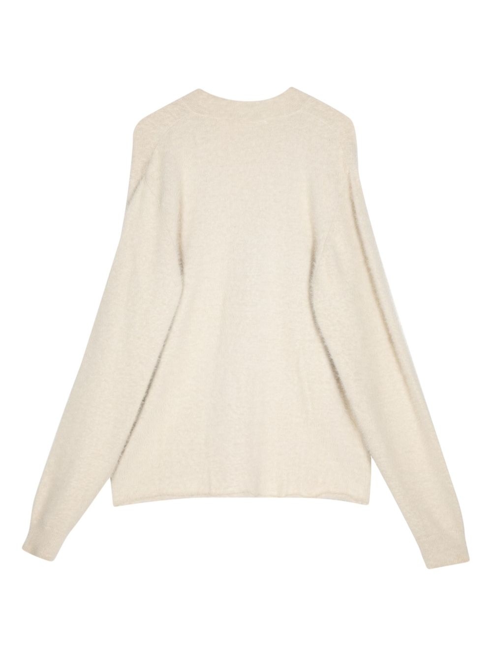 V-neck knit cardigan - 2