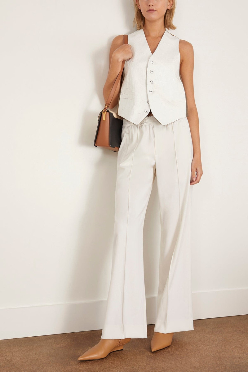 MM6 Maison Margiela Gilet in Medium White outlook