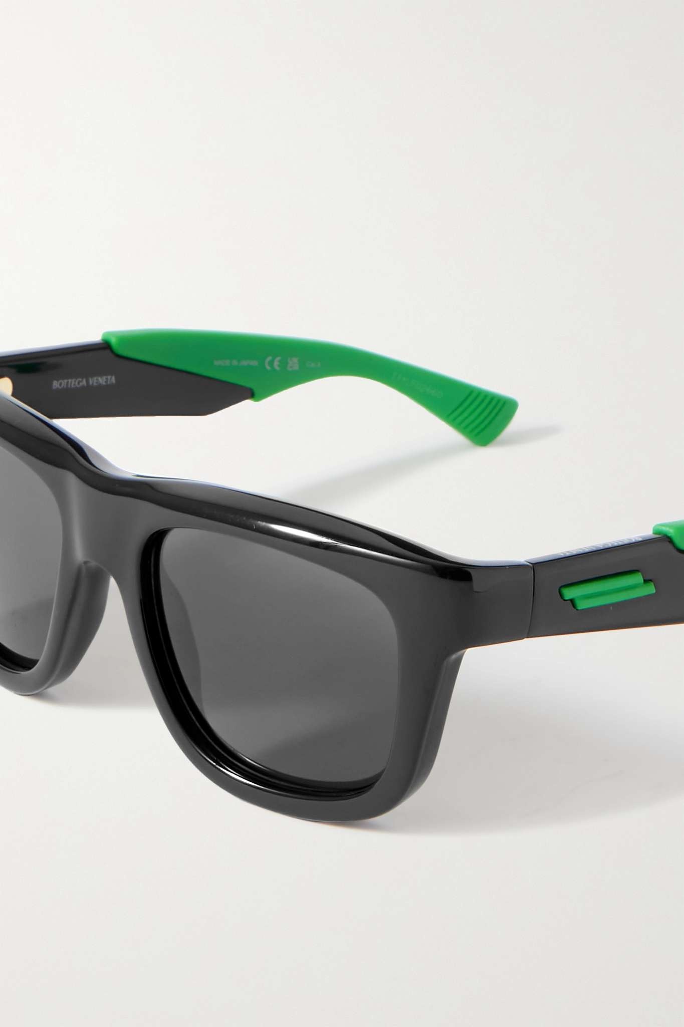 Square-frame rubber and acetate sunglasses - 4