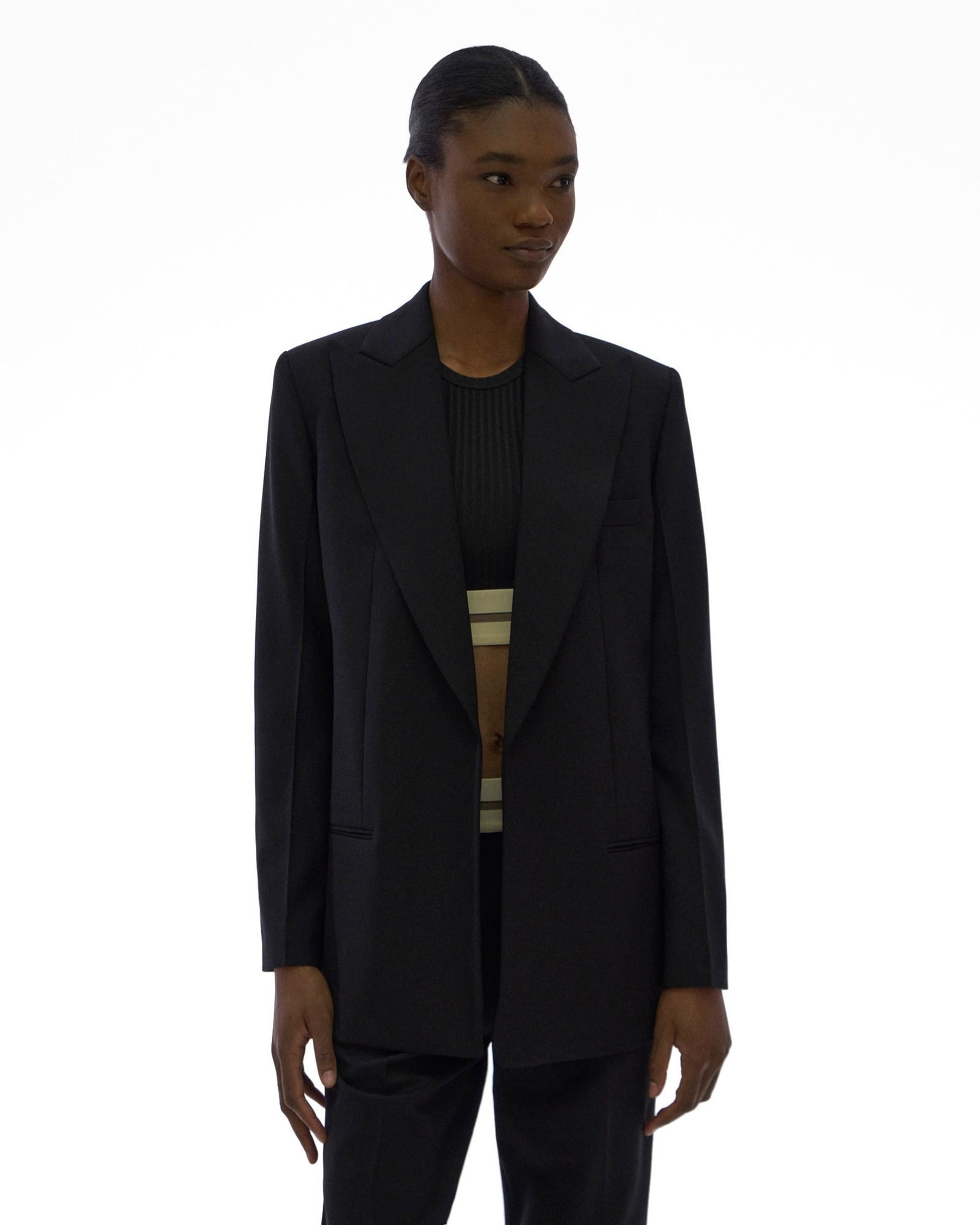 STRETCH WOOL BLAZER - 3