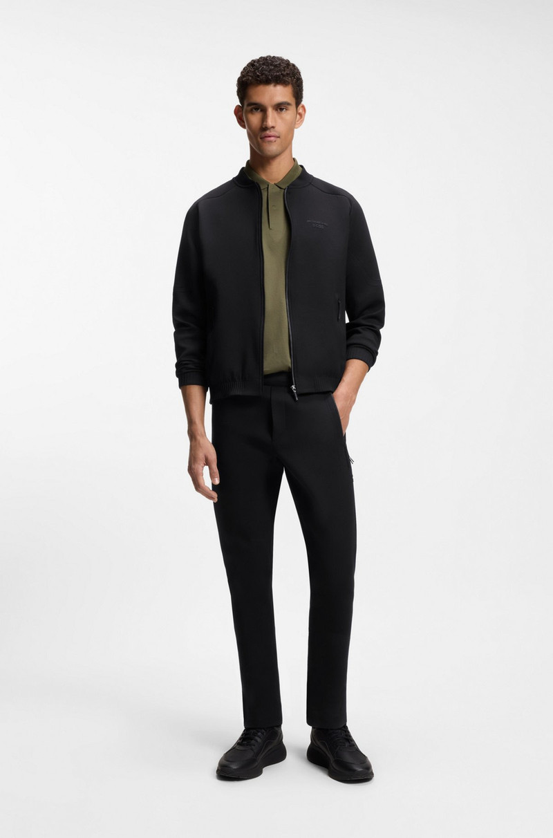 BOSS PORSCHE X BOSS ZIPPER-UP SWEATSHIRT WITH EMBOSSED ARTWORK outlook