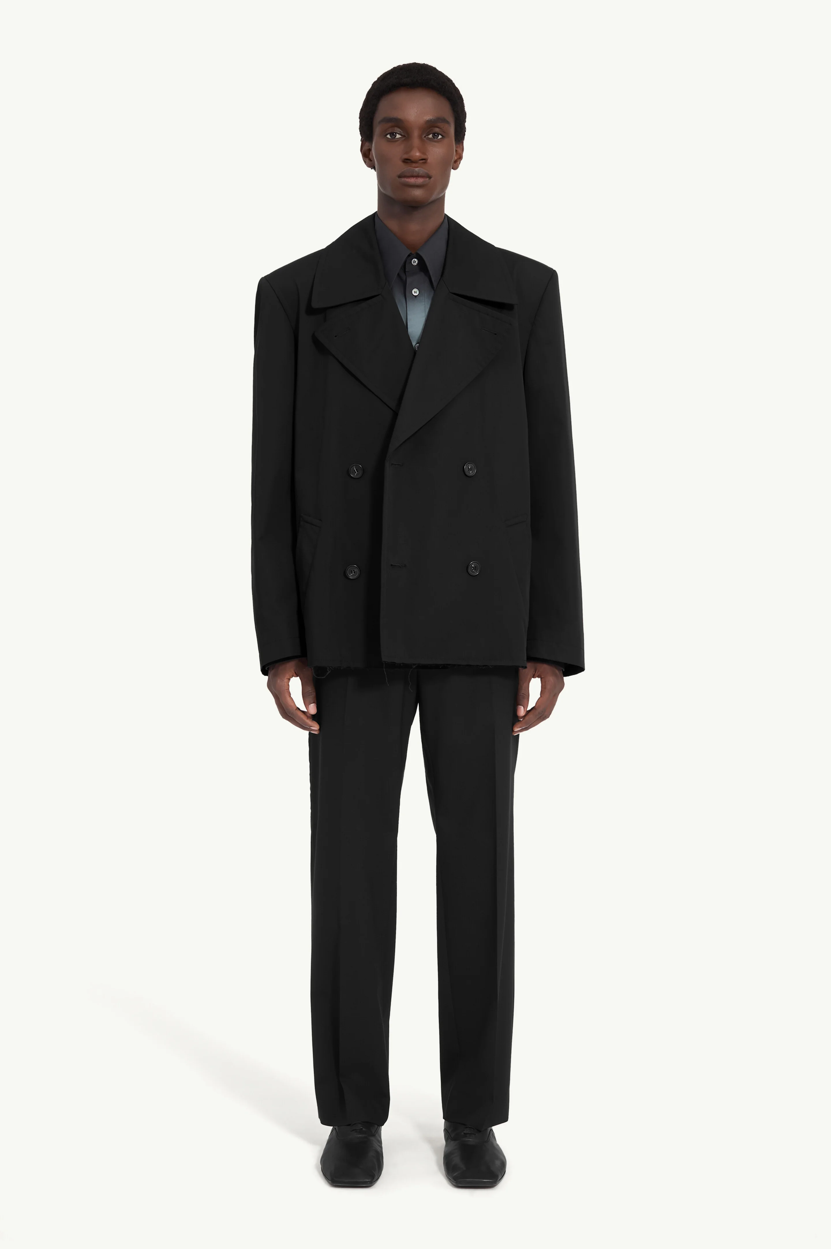 Cotton gabardine jacket - 1