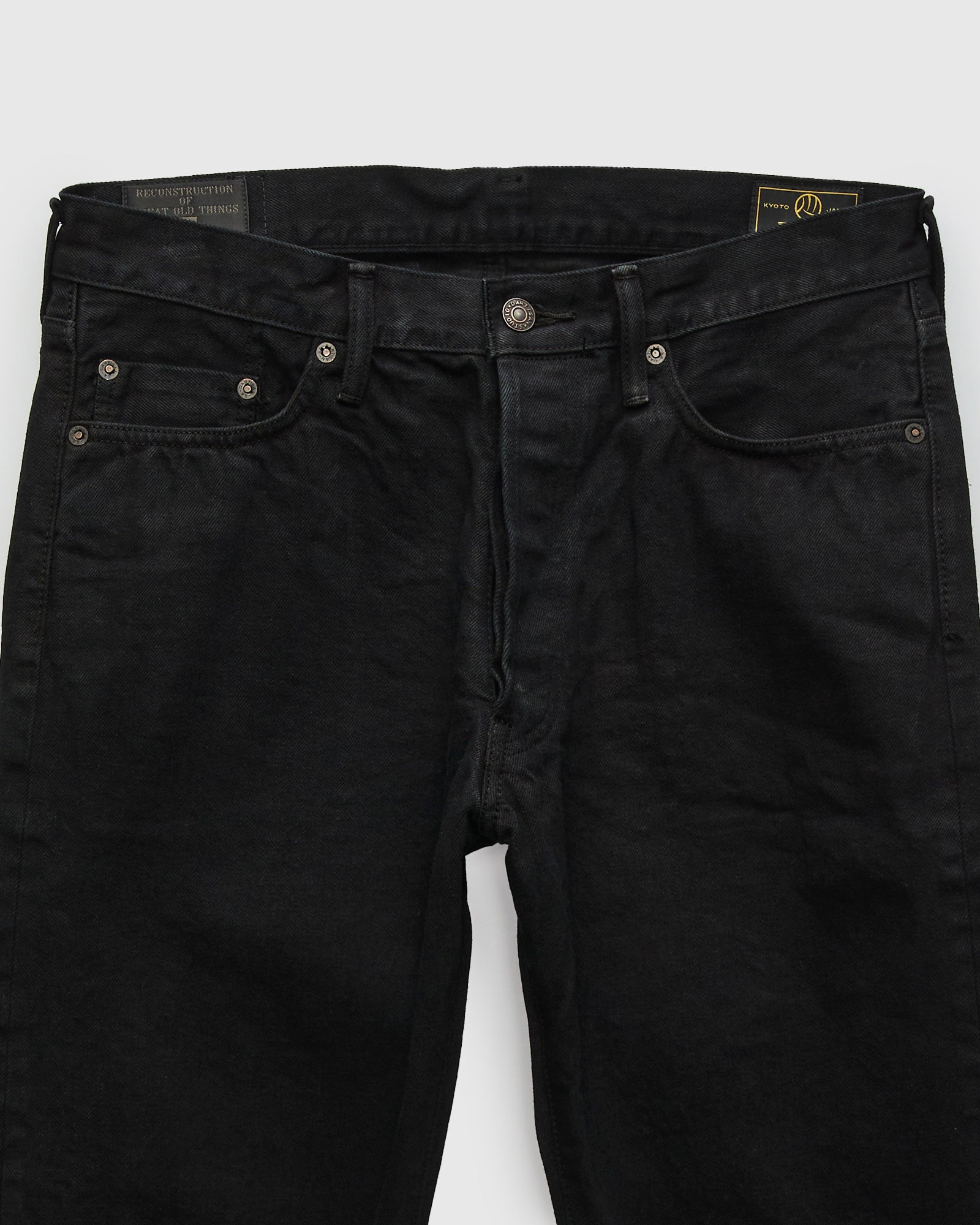D1899S "Kyoto Montsuki" 13.5oz Kuro Overdye x Natural Indigo Selvedge Denim - Tapered Fit - 5