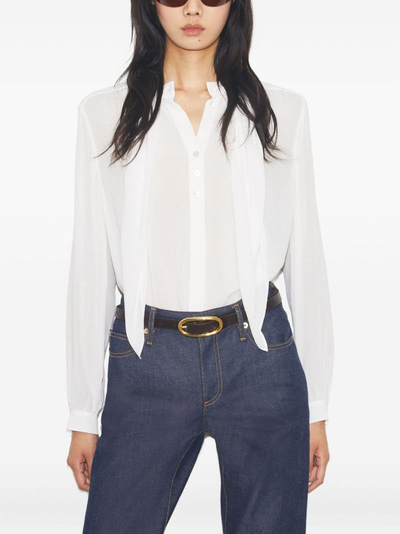 Georgette bow-detail shirt 4