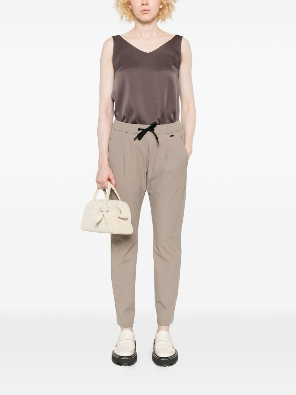 V-neck silk top - 2