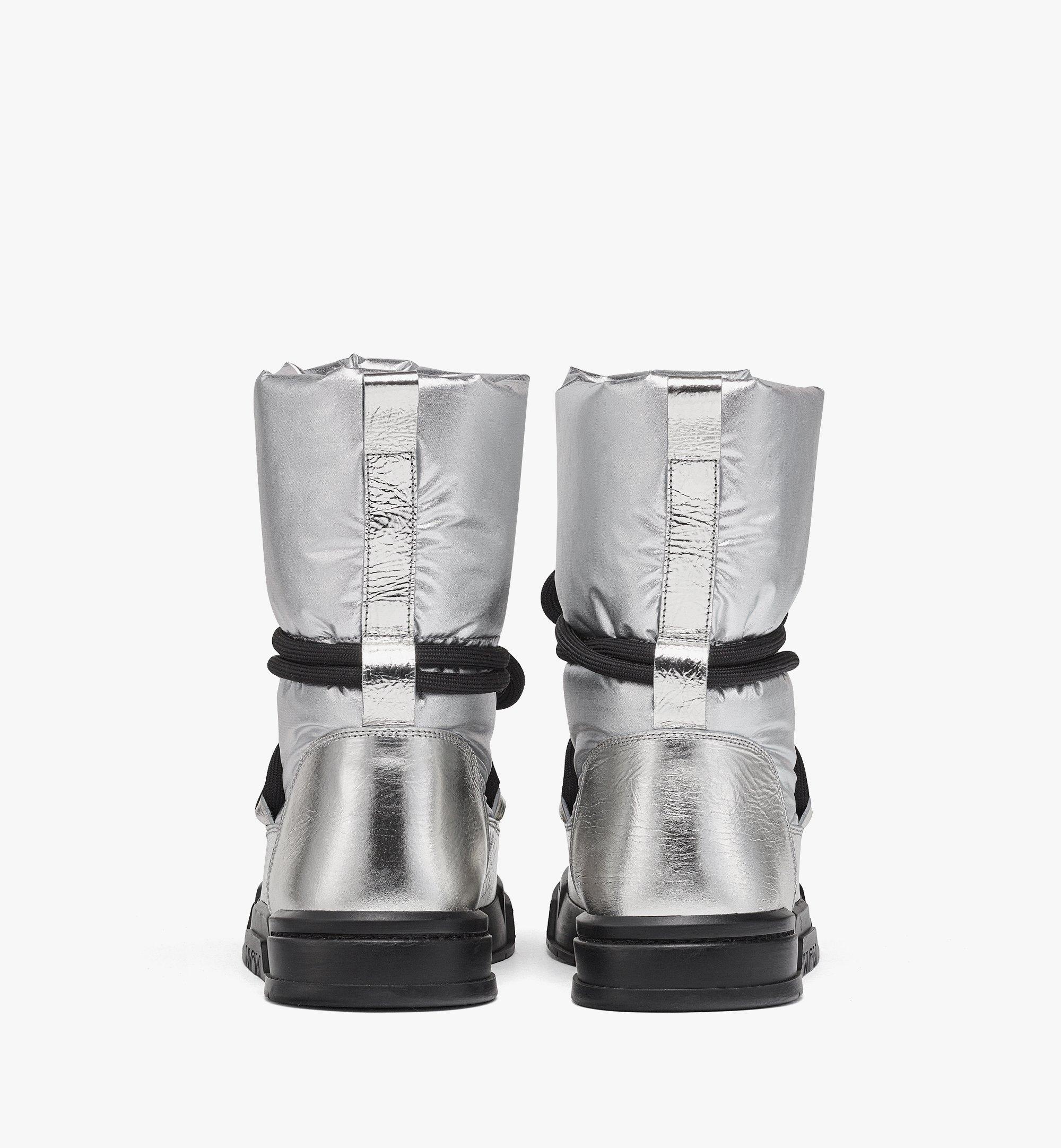 Skyward Ankle Boots in Metallic Calf Leather - 3