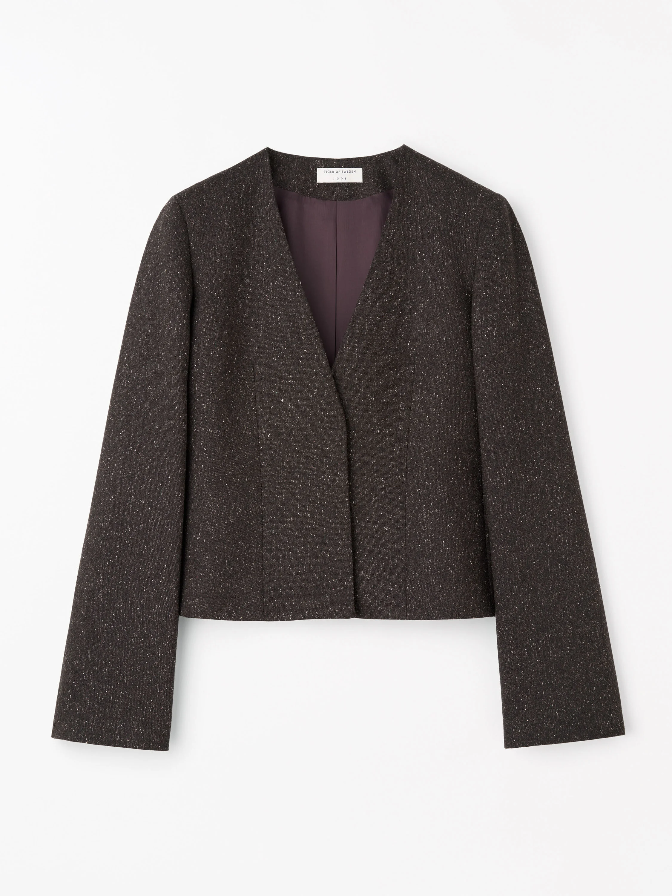 Eleanor Flecked Wool Jacket - 1