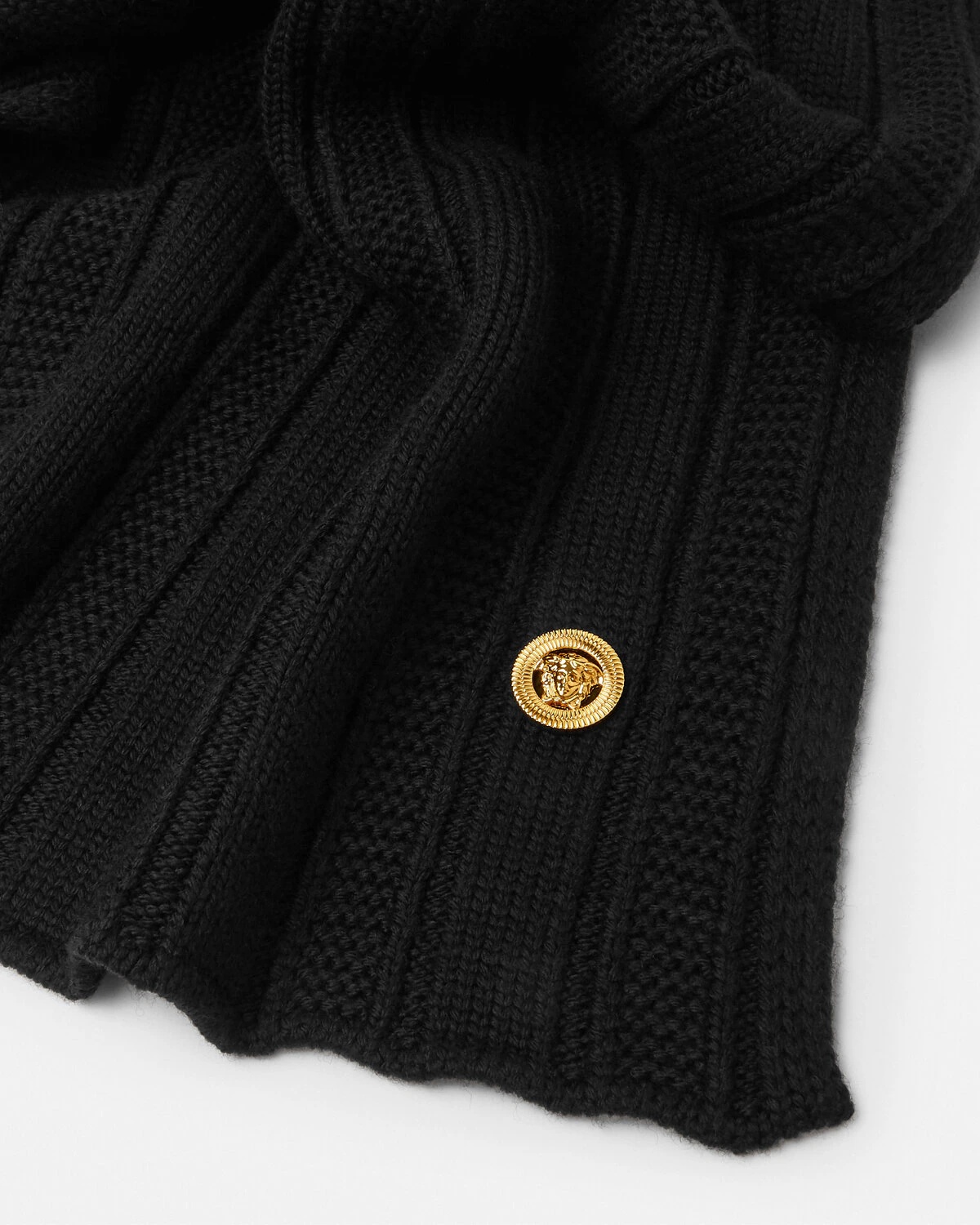 Medusa Ribbed Knit Scarf - 2