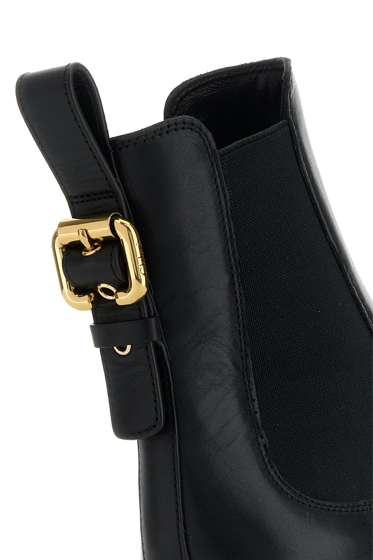 Black leather Dakota ankle boots - 4