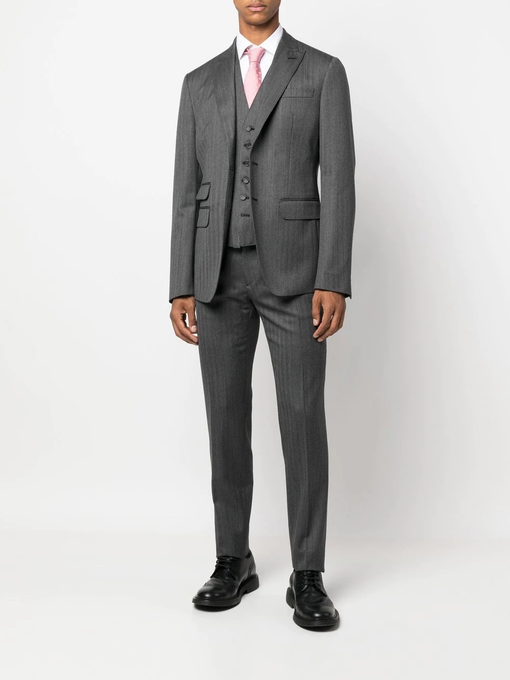 three-piece virgin-wool suit - 2