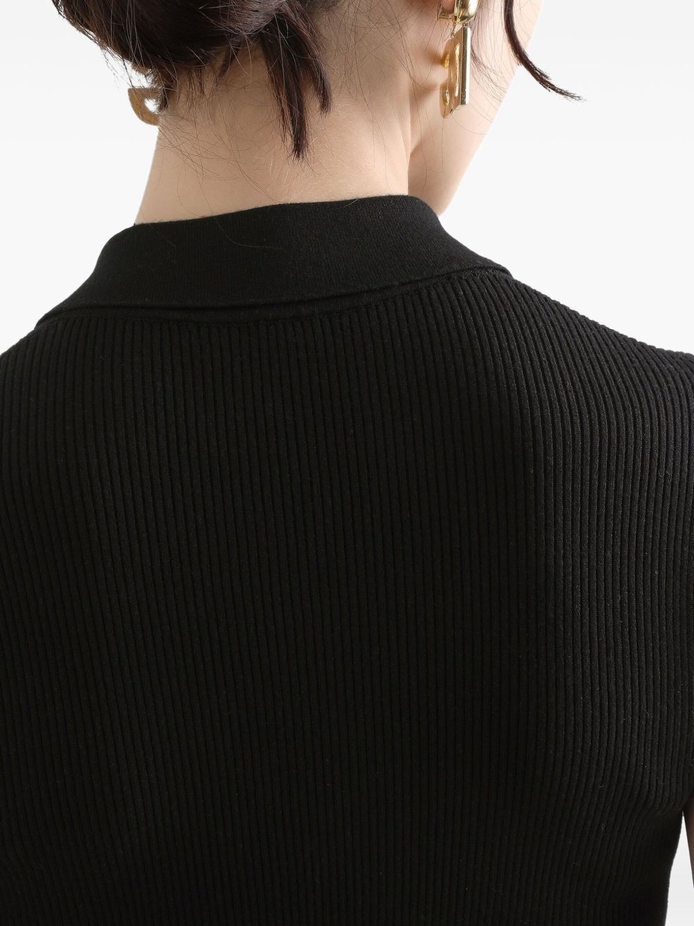 ribbed polo top - 5