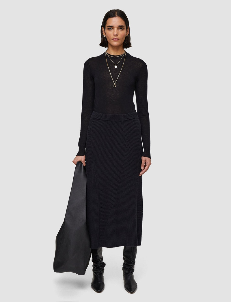 JOSEPH Luxe Cardigan Stitch Skirt outlook