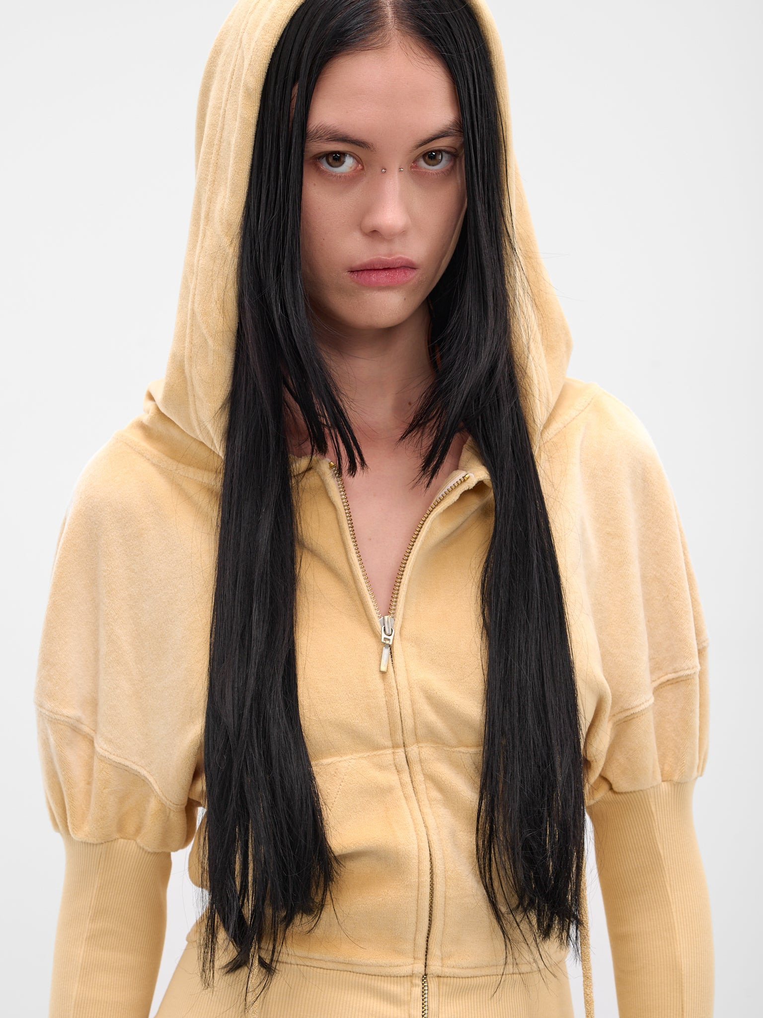 Blonde Oversized Paris Zip Hoodie - 4