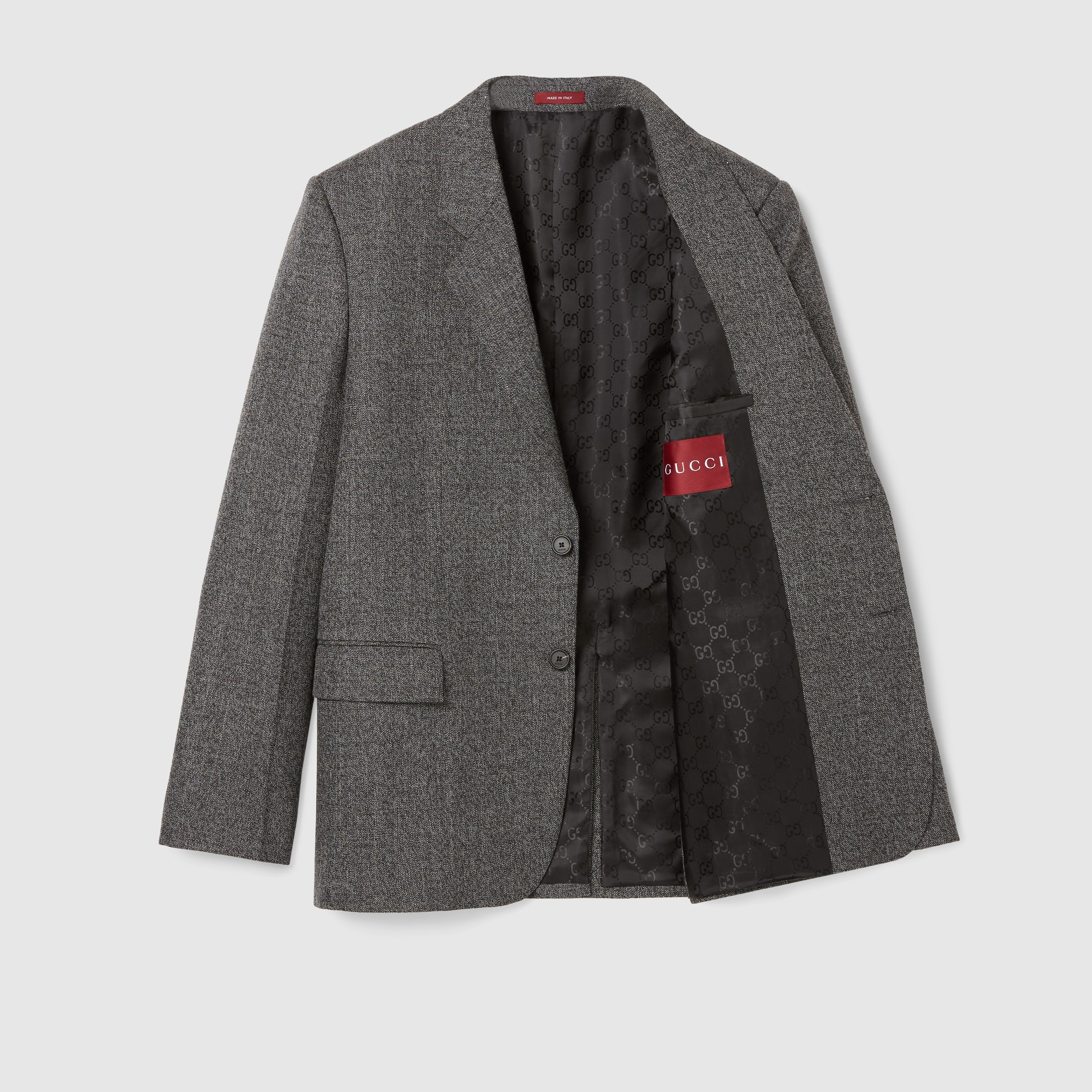 Wool mouliné jacket - 7