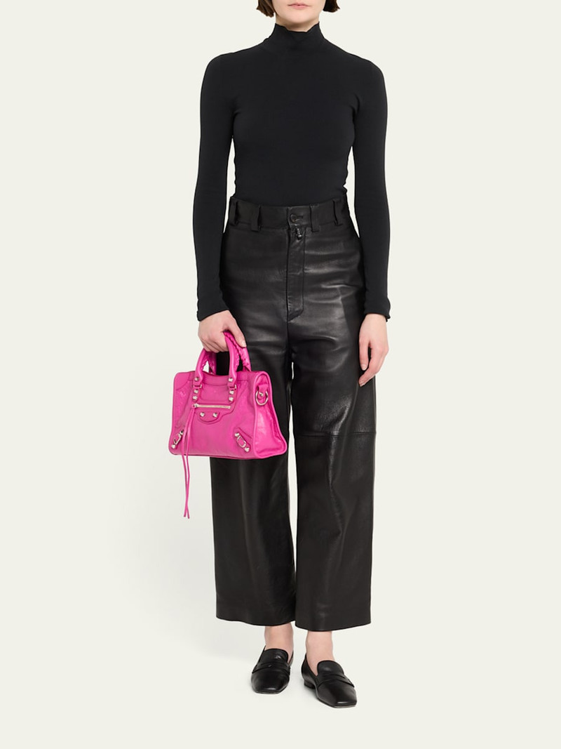 BALENCIAGA Le City Small Lambskin Top-Handle Bag outlook