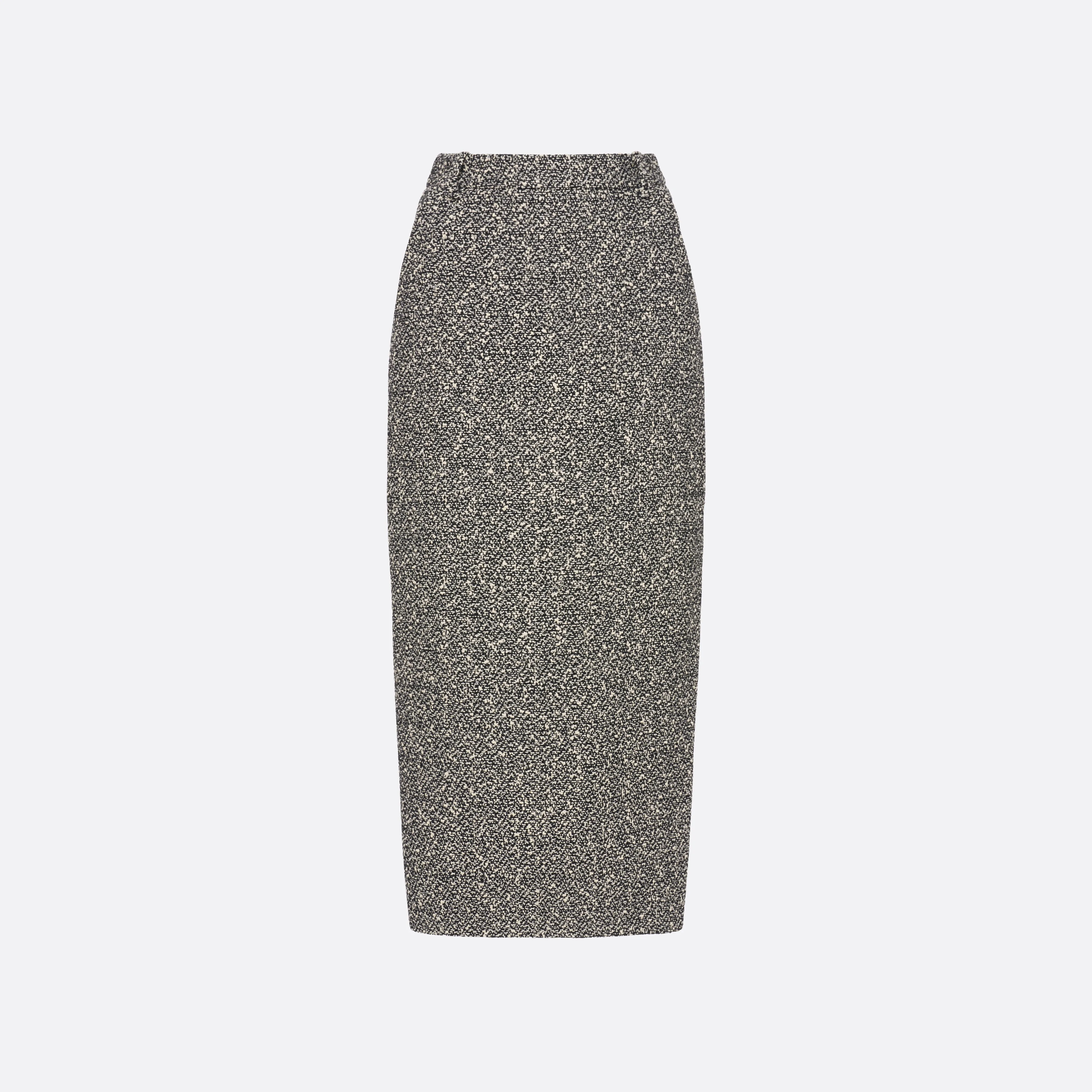 MELANGE SEQUIN TWEED MIDI SKIRT - 1