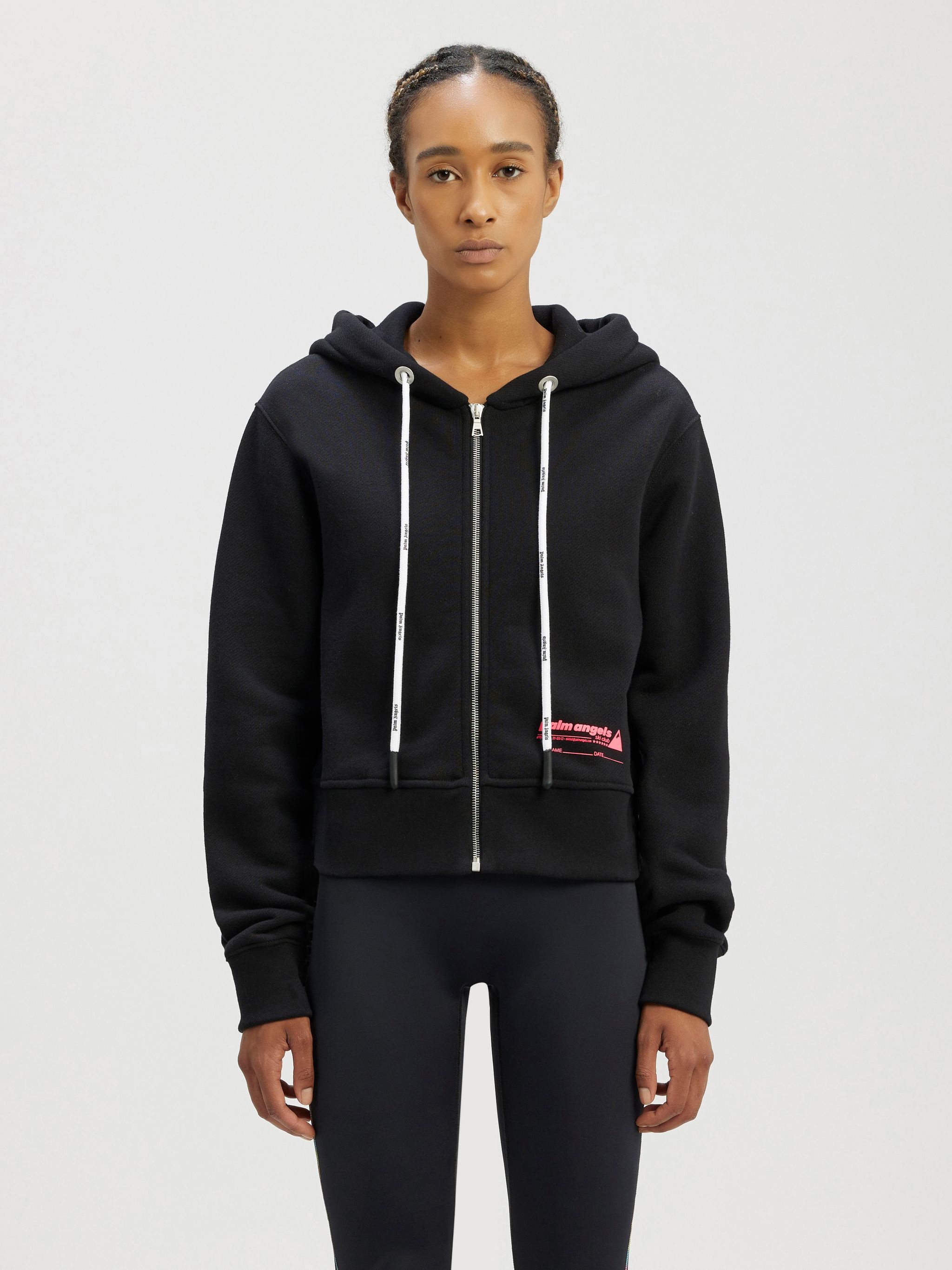 Palm Angels Ski Club Zip Fitted Hoodie - 3