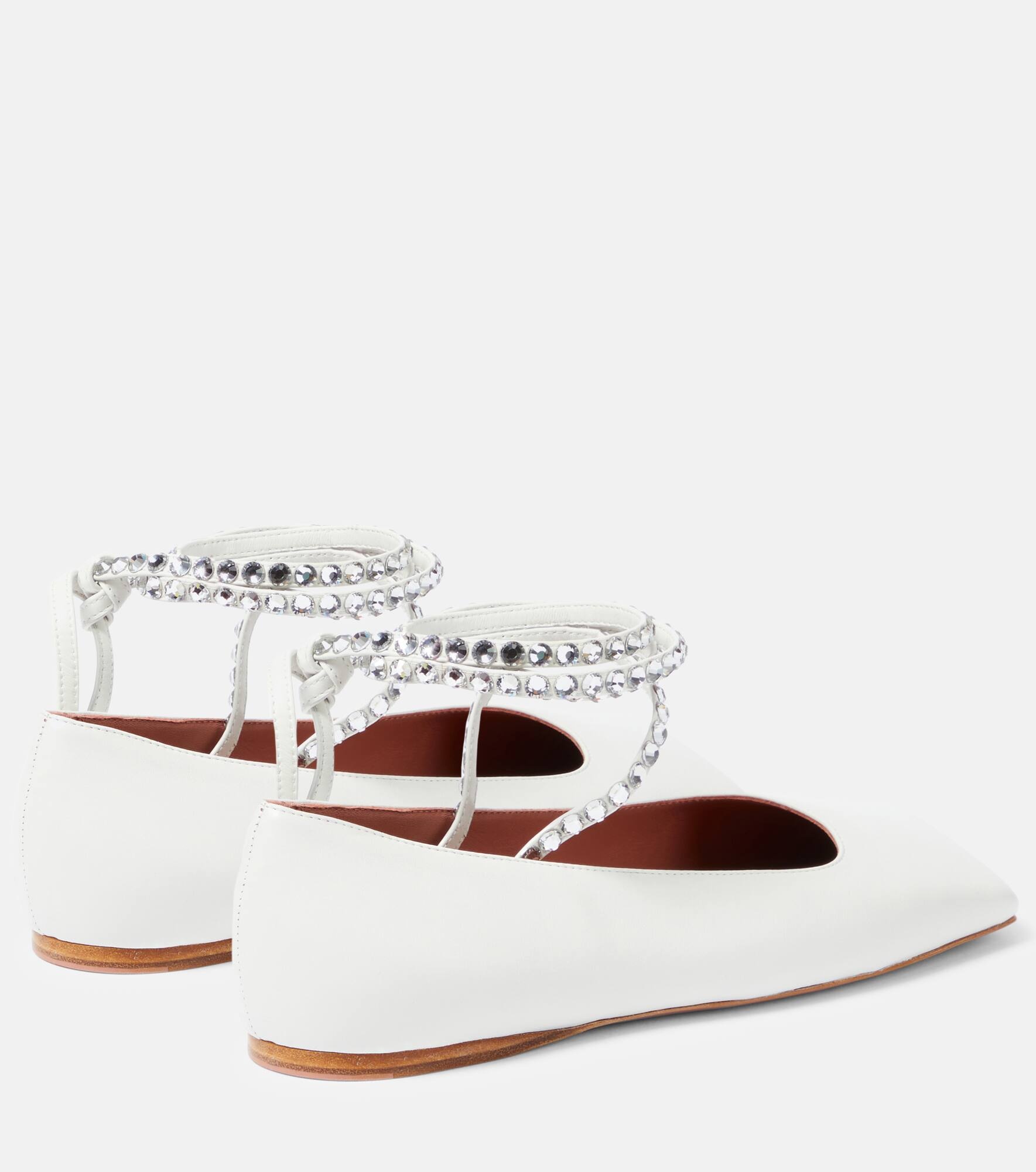 Ane embellished leather ballet flats - 3