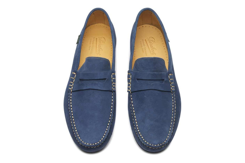 Cabrio Blue Velvet - Rubber Sole 4