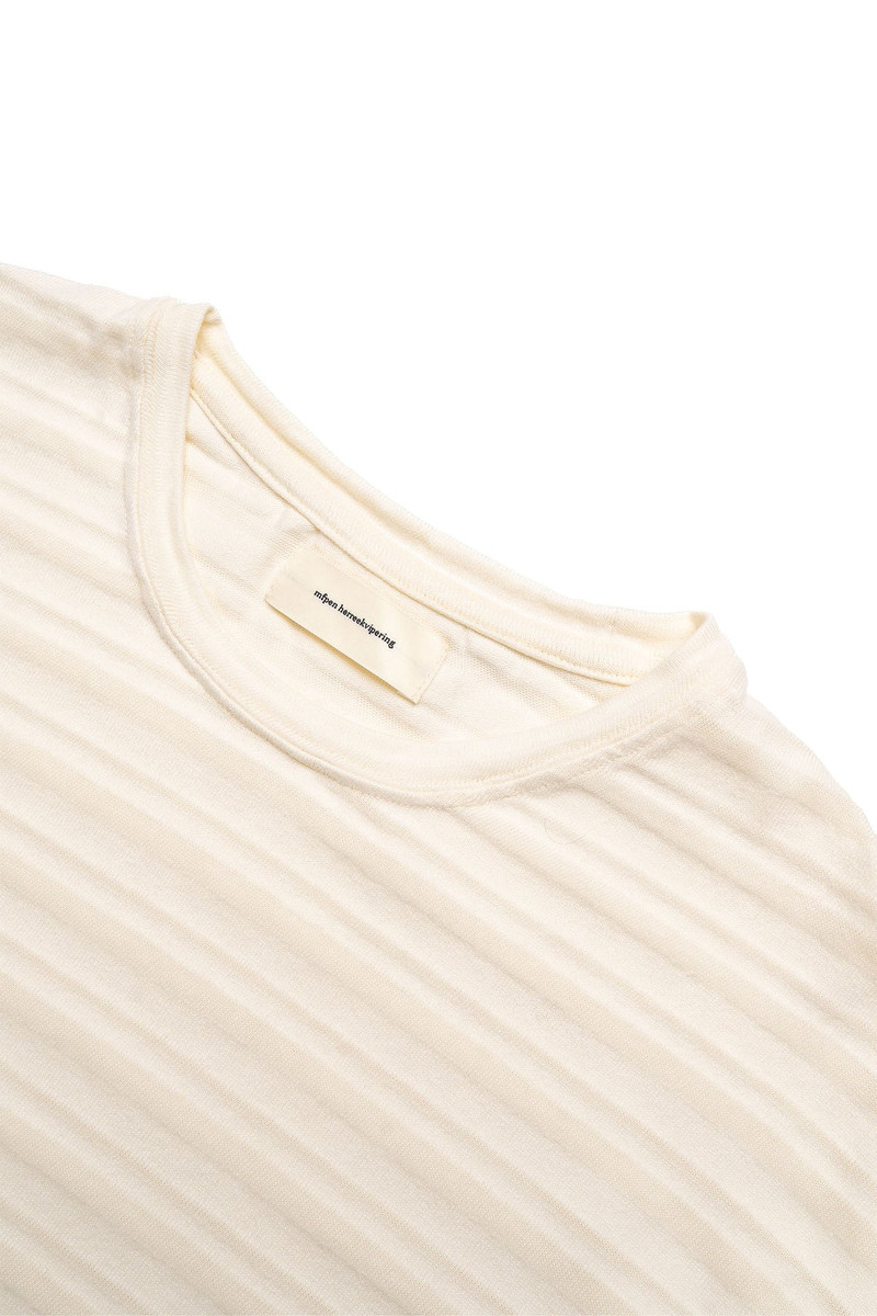 mfpen Round Neck Sweater - Off White Stripe outlook