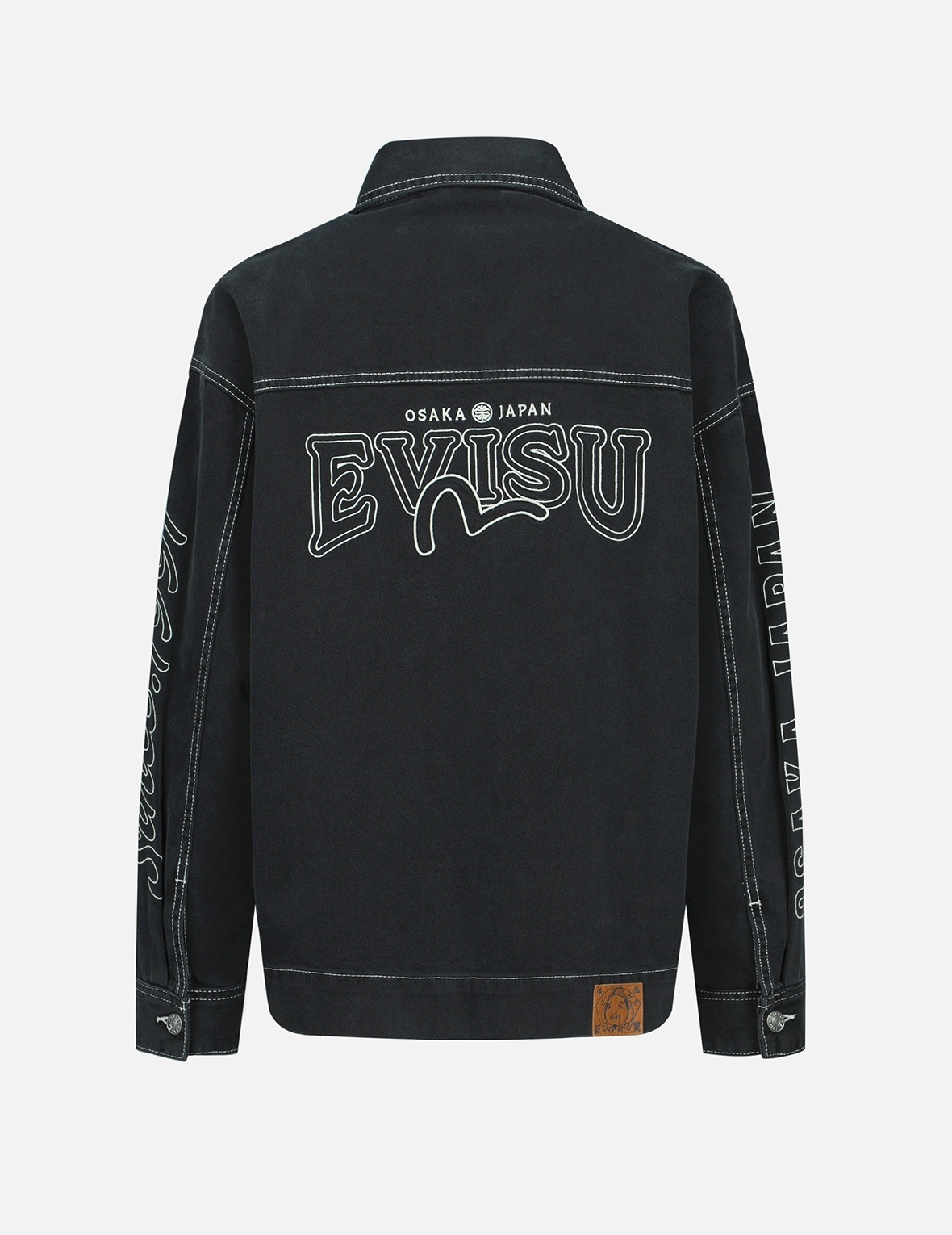 LOGO AND SEAGULL EMBROIDERY DENIM JACKET - 2