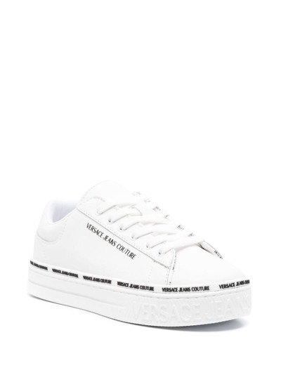 VERSACE JEANS COUTURE lace-up leather sneakers outlook