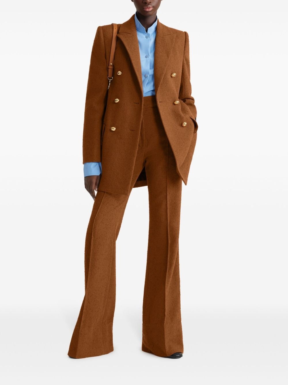 wool-organic cotton-blend jacket - 2